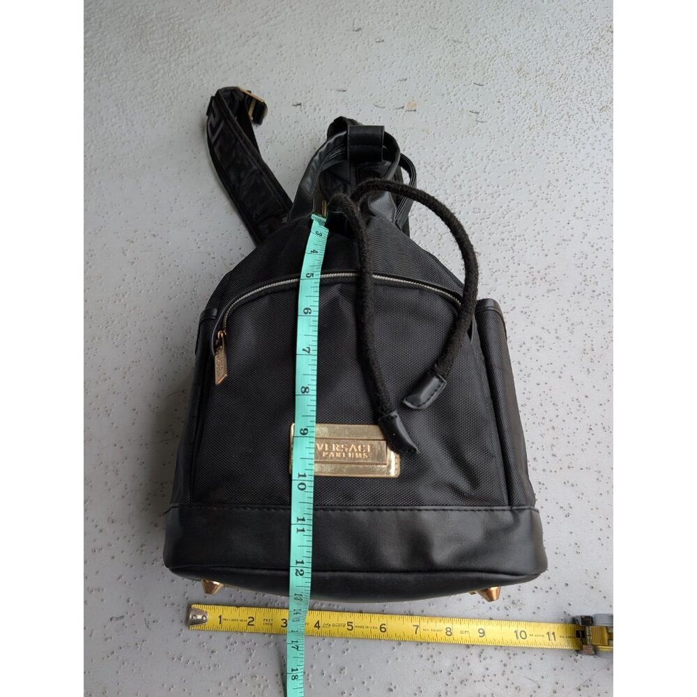Versace Parfums Backpack Bag mini Black Drawstring - Picture 9 of 11